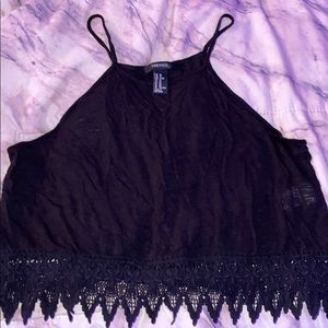 Black forever 21 crop top
